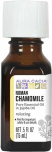Aura Cacia Roman Chamomile in Jojoba Oil, 100% Pure Therapeutic Grade