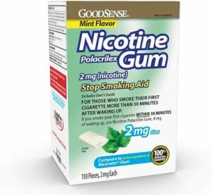 GoodSense Nicotine Polacrilex Uncoated Gum 2 mg